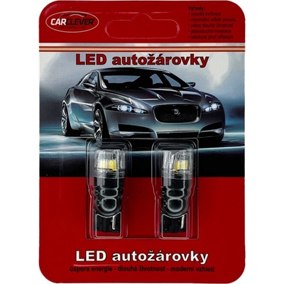 CARCLEVER LED T10 biela, 12V, 4LED 2835SMD