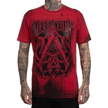 AFFLICTION Мъжка тениска affliction - lost art - tango red - a25850-tgrd
