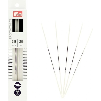 Prym ponožkové ergonomické ihlice 2,5 mm 20 cm