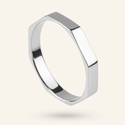 SilveAmo Stříbrný prsten Edge K2.2074