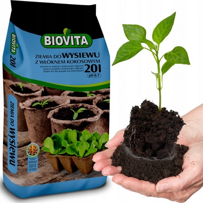 BIOVITA Substrát na výsev s kokosovým vláknom 20 l