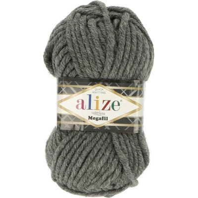 Alize Superlana Megafil 182 tmavo sivá