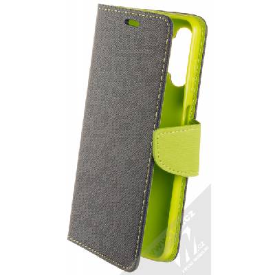 1Mcz Fancy Book flipové pouzdro pro Samsung Galaxy A13 4G modrá limetkově zelená (blue lime)