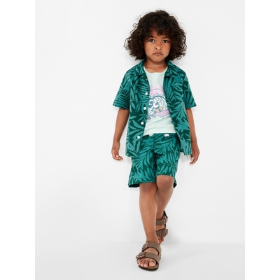 GAP Бебешка памучна риза palm GAP GAP | Sin | Момчешки | 98