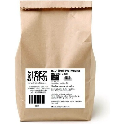 Život bez lepku BIO čiroková mouka hladká 2 kg
