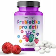 MOVit Probiotika pro děti s vitamíny 60 cucavých tablet