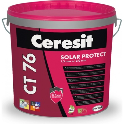 Ceresit CT 76 Solar Protect Siliko elastomerová omítka | Hlazená - Zrno 1,5 mm | A | 25 kg