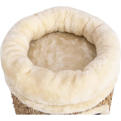 vidaXL Domček pre mačky s luxusným vankúšom 33 cm