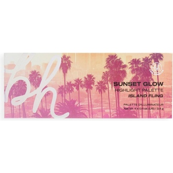 BH Cosmetics Highlighter Palette Sunset Glow Island Fling Палитра 13, 6gr