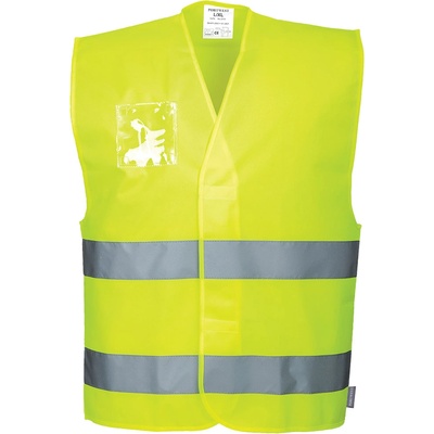 Portwest hi-vis c475 / Светлоотразителна жилетка с табелка за име - hv жълто xxl/xxxl (c475yerxx/3x)