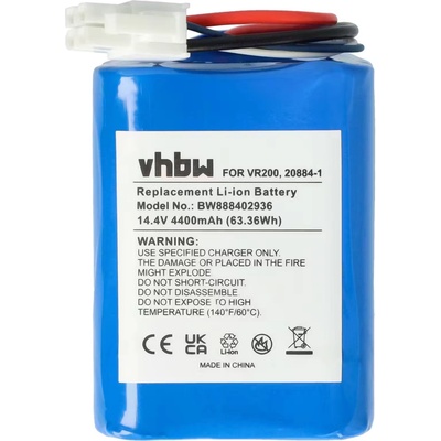 VHBW Батерия за Vorwerk Kobold VR200, 4400 mAh (888402936)