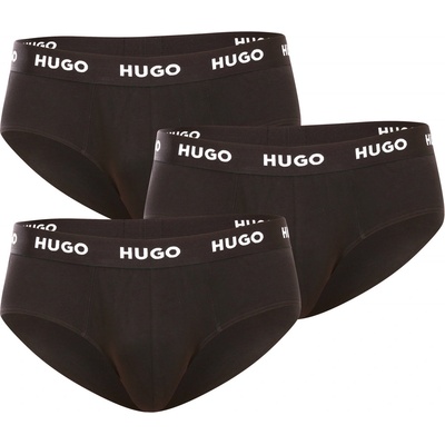 Hugo Boss 3 pack pánské slipy černé 50469763 001
