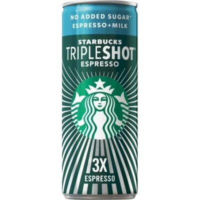 Starbucks Tripleshot bez přidaného cukru 300 ml – Zboží Dáma