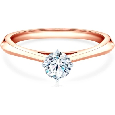 SAVICKI Годежен пръстен The Light: двуцветно злато, лабораторен диамант