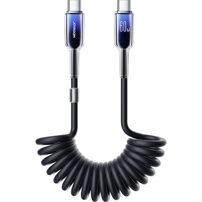Joyroom S-A43 USB-C, - USB-C, PD, 1,5m, černý