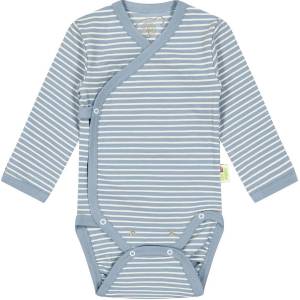 Bio Baby Бебешко боди на райе Bio Baby - Органичен памук, 50 сm, 0-1 месеца, синьо (97222119) - baby
