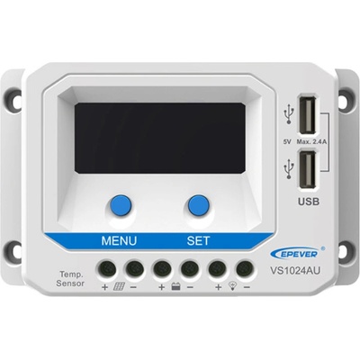 Epever VS1024AU solární PWM regulátor 12/24V 10A s LCD displejem série VS VS1024AU