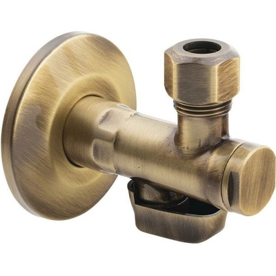 Rohový ventil s matkou, 1/2'x 3/8', bronz