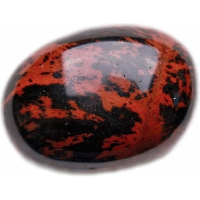 Nefertitis Obsidián mahagon tromlovaný - XL - cca 3 - 4 cm