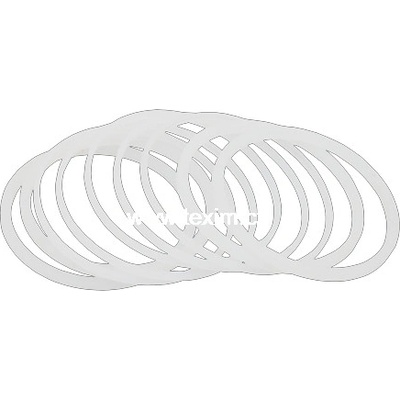 TEXIM Kluzný kroužek umyvadlo sifon 44.5x40.5x2