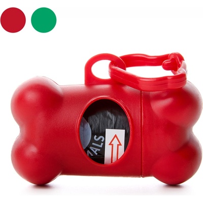 JK ANIMALS Plastový zásobník na sáčky pro psí exkrementy kost 8 cm