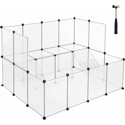 SONGMICS Ohrádka pre malé zvieratá 143 x 92 x 108 cm
