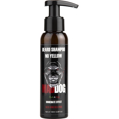 Mad Dog No Yellow šampon proti žloutnutím šedivých vousů 100 ml