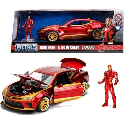 JADA auto Marvel Ironman 2016 Chevy Camaro SS tlakově litý 1:24