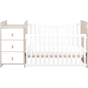 KikkaBoo ПДЧ кошара със скрин Ilana Beige (31003040018) - salemax