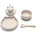 Lorelli Силиконов комплект за хранене Lorelli - Natural, Beige, 4 части (10230700005)