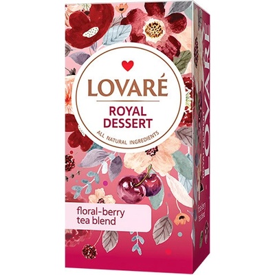 Lovaré REYAL DESSERT ovocný čaj porcovaných sáčků čaje 24 x 1,5 g