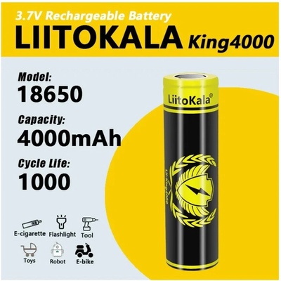 LiitoKala King4000 18650 4000mAh batéria