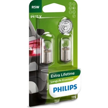 Image 1 of Philips Крушка, мигач PHILIPS R5W, 12V, 5W, 50lm, 2 бр