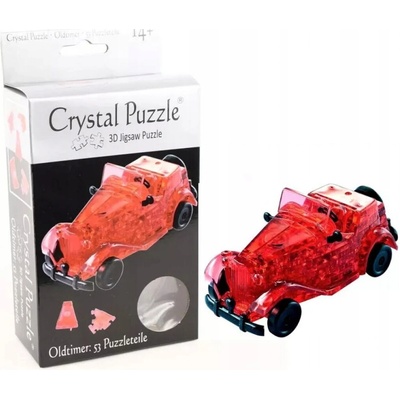 HCM Kinzel 3D Crystal puzzle veterán červený 53 ks