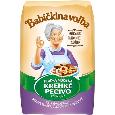 Babičkina Voľba Hladká múka na krehké pečivo pšeničná 1 kg