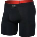 Saxx Мъжко синтетично термобельо Saxx Multi-Sport Mesh Boxer Brief Fly Synthetic base layer - Black - размер XXL (014-2278-0116)