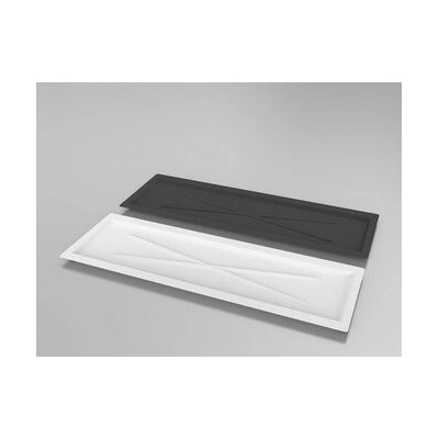 Metpol bílá odkapávací miska široká 75 × 24,7 cm pro kuchyňský odkapávač 80 cm