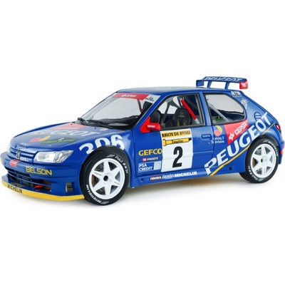 Solido Peugeot 306 Maxi #2 Azcona/Billmaier vítězové Rallye de Avilés 1997 1:18
