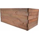 Bestent Дървена саксия Кафява 80x38x33см