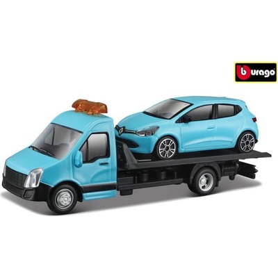 Bburago Odťahovka + Renault Clio modré 1:43