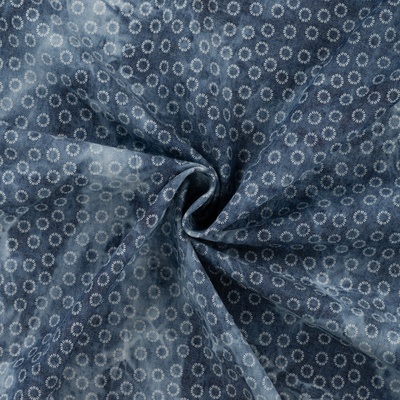 Šatovka Chambray - Denim kruhy