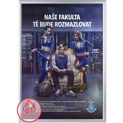 A-Z Reklama CZ plakátový klaprám s protipožární certifikací B1 profil 25 mm ostrý roh A1 – Hledejceny.cz