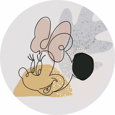 Komar Samolepicí vliesová fototapeta Dot Minnie Line Art pr. 125 cm
