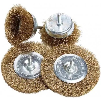 Raider Четки телени за бормашина 20 бр. к-т месинг raider