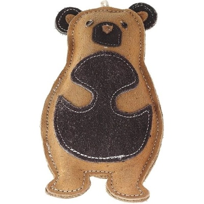animALL Hračka Medvěd stojící kůže 12 x 20 cm