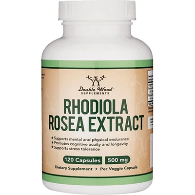 Double Wood Supplements Rhodiola Rosea Extract 500 mg [120 капсули]