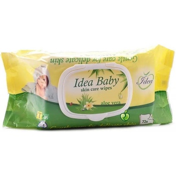 Image 1 of Idea Baby Мокри кърпички Idea Baby - Алое, 72 броя