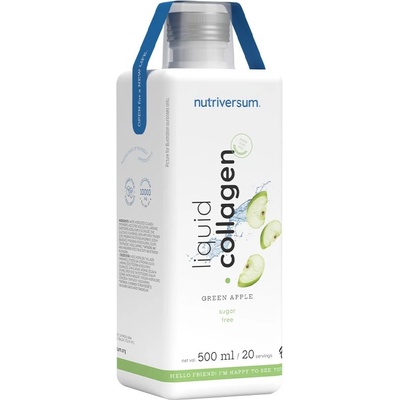 Nutriversum Flow Liquid Collagen 10 000 mg Sugar Free zelené jablko 500 ml