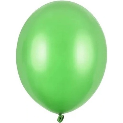 PartyDeco Balónky latexové metalické zelené jablko 23 cm