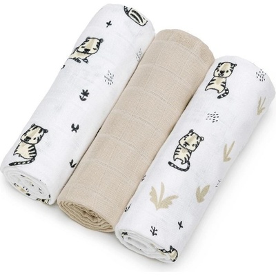 T-TOMI TETRA Cloth Diapers HIGH QUALITY látkové Tigers70x70 cm 3 ks